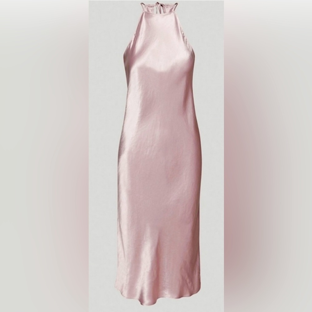 fawn pink babaton/aritzia lato midi dress